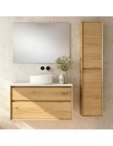 Mueble baño madera suspendido Marco
